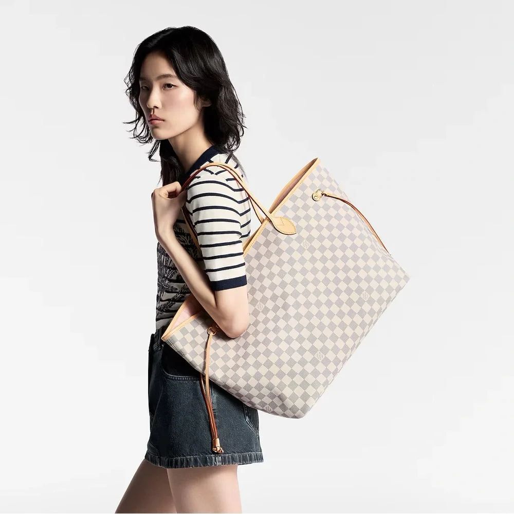 Authentic Louis Vuitton Neverfull GM Damier Tote Bag w/ Dust Bag